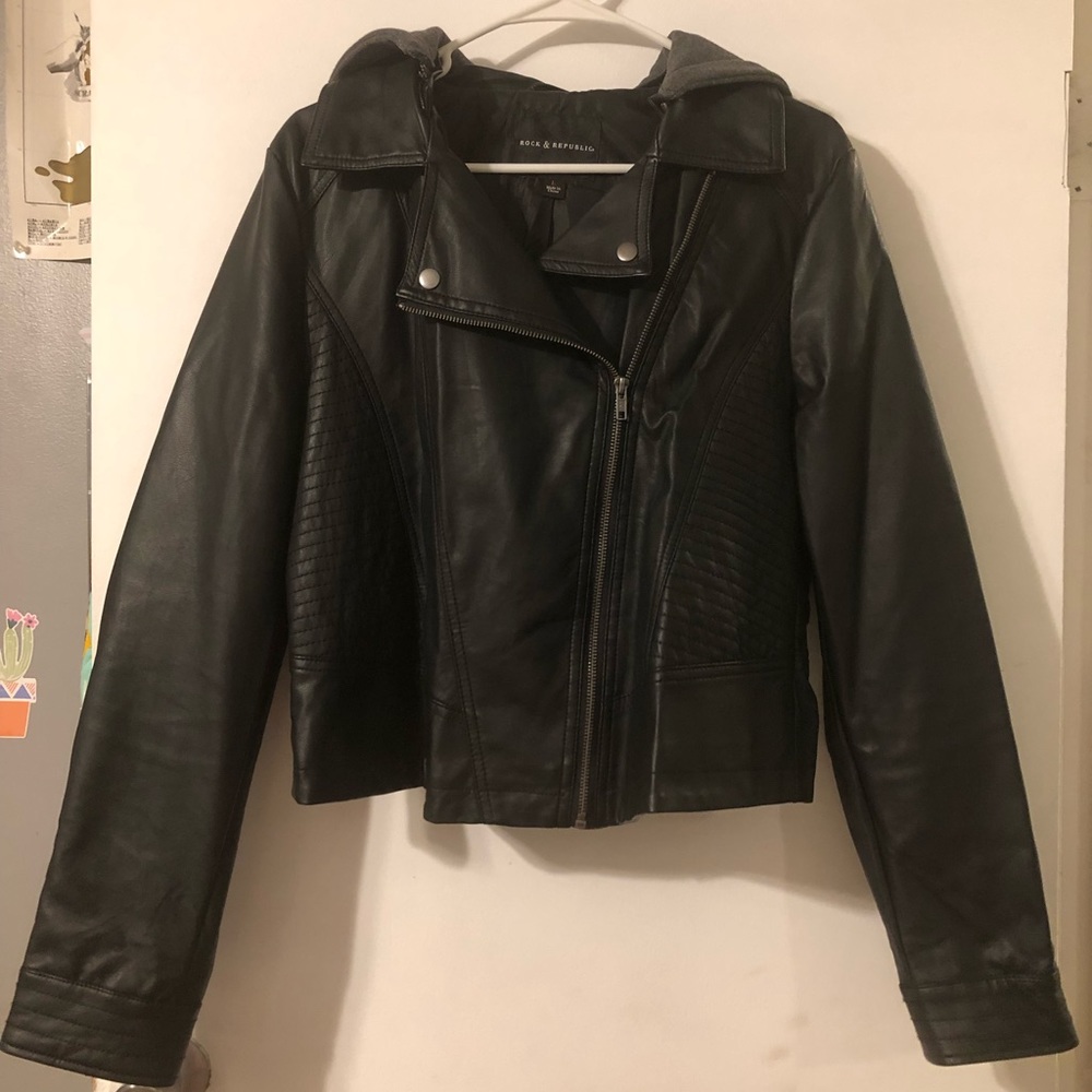 Faux leather jacket